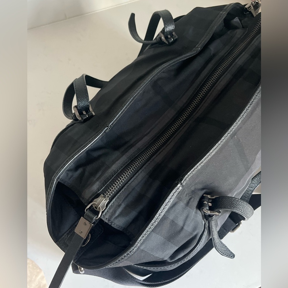 Burberry Graceford Nylon Tonal Check Diaper Bag - Picture 7 of 16